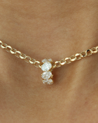 Oval Diamond Bead | 1.76CT in 14K Gold