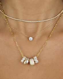 Oval Diamond Bead | 1.76CT in 14K Gold