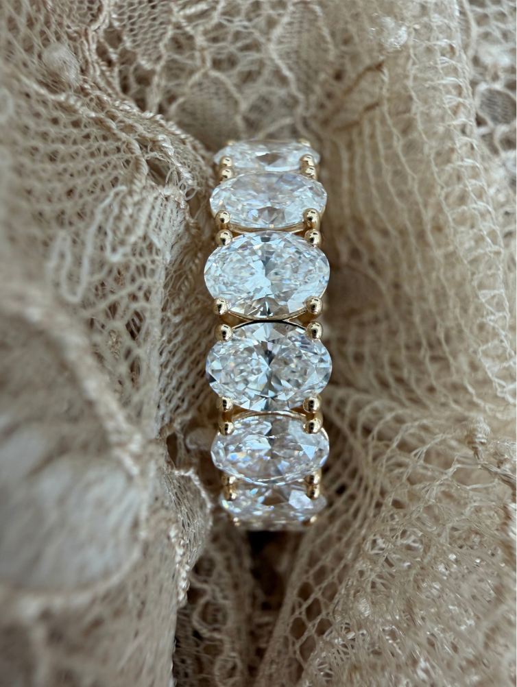 Large Oval Eternity Ring | Each Diamond 0.40CT | VIVIE