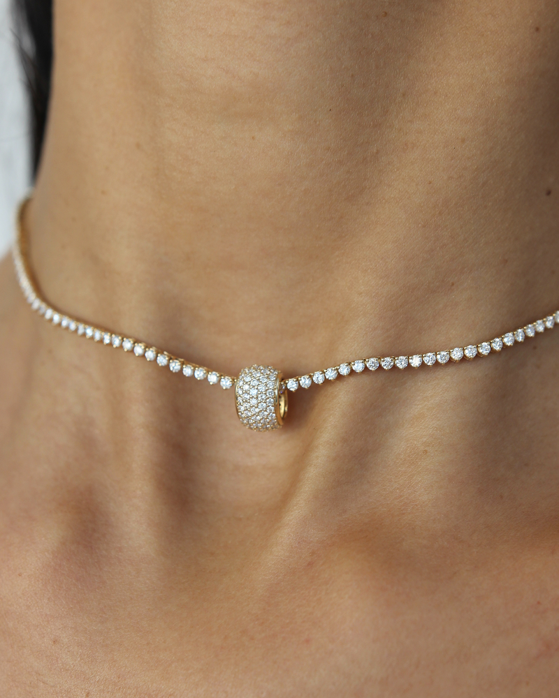 Pavé Diamond Bead | 1.10CT in 14K Gold