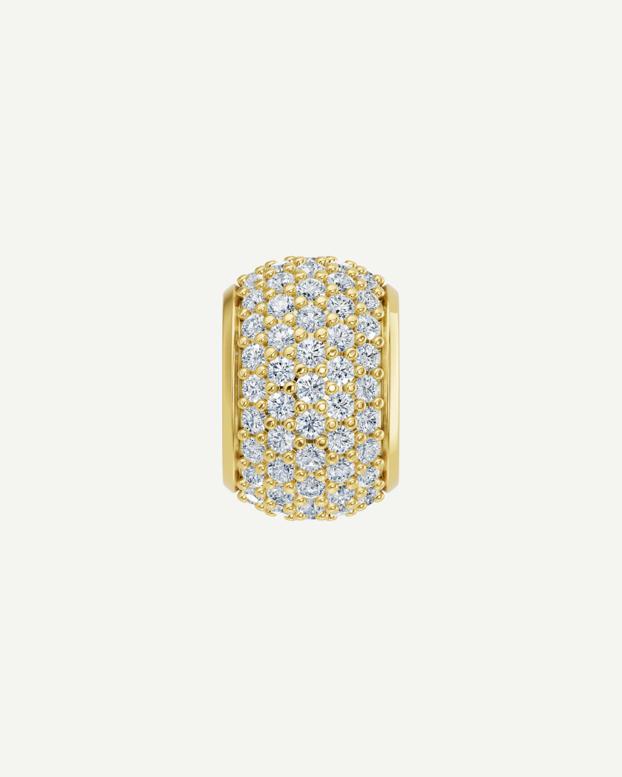 Pavé Diamond Bead | 1.10CT in 14K Gold