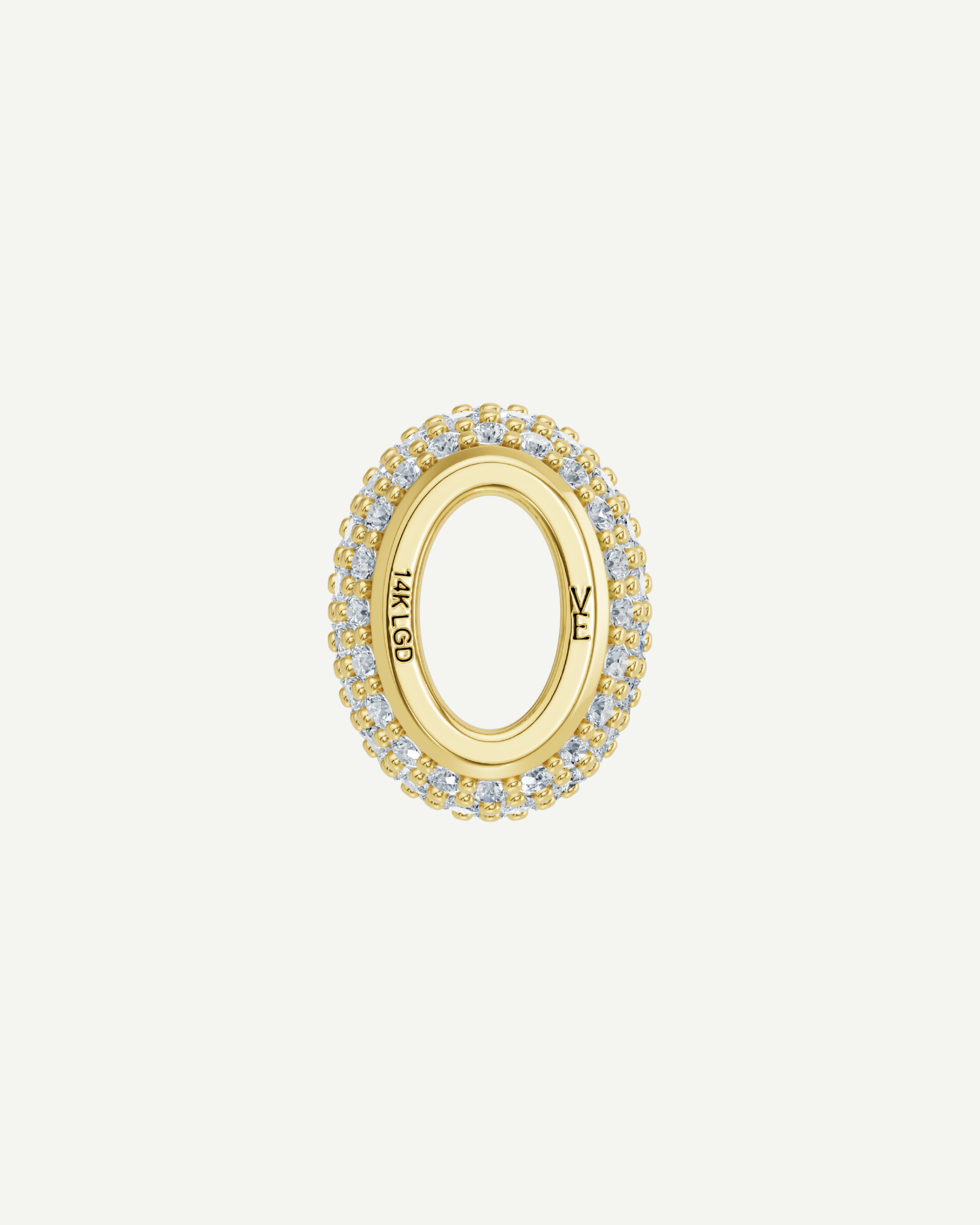 Pavé Diamond Bead | 1.10CT in 14K Gold
