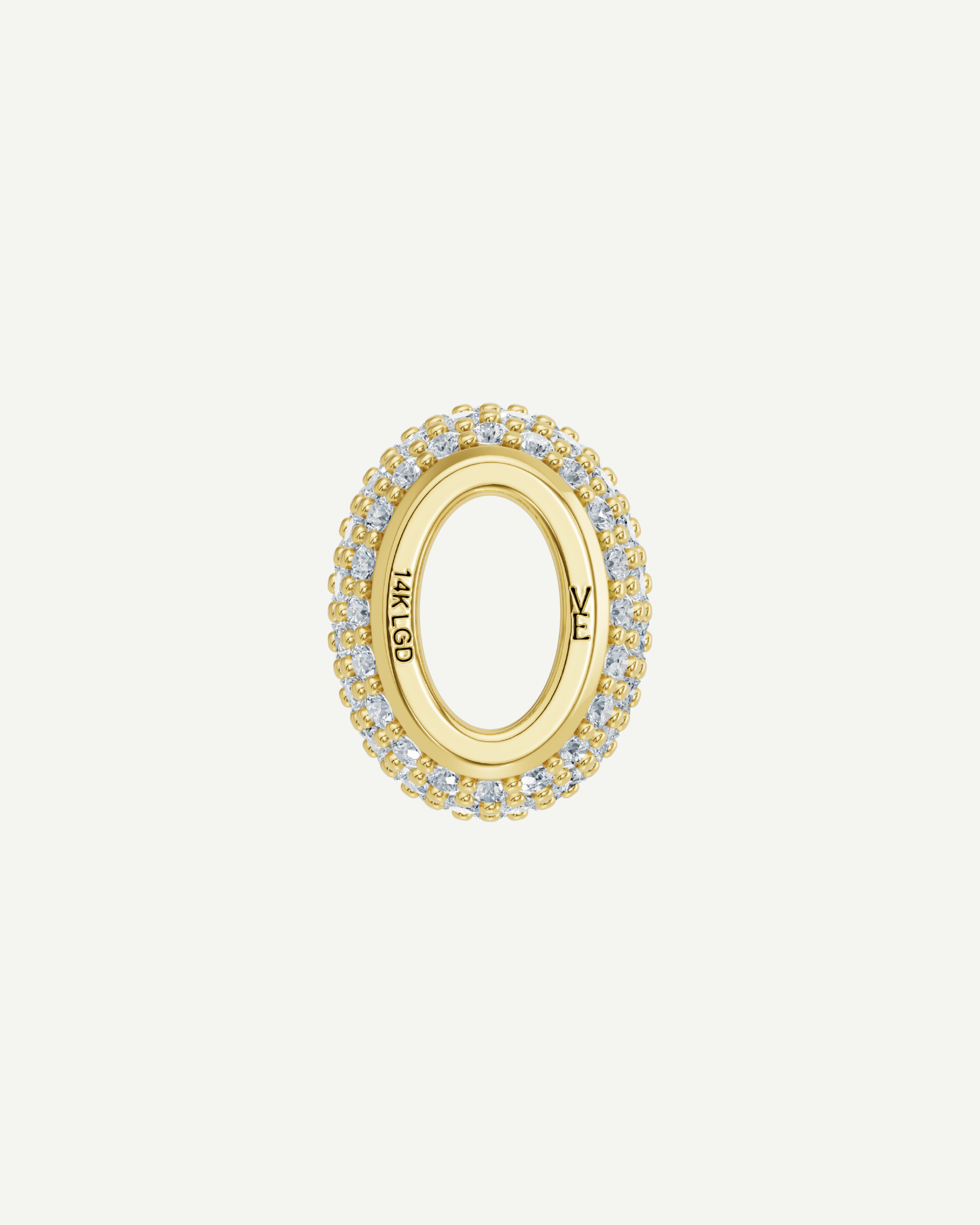 Pavé Diamond Bead | 1.10CT in 14K Gold