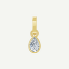 Pear Bezel Diamond Pendant | 1CT in 14K Gold