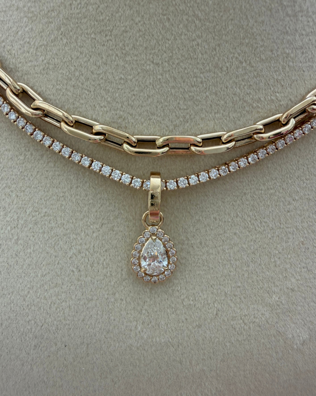 Pear Heirloom Pendant | 1.3 CT Diamonds | VIVIE