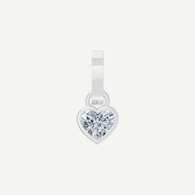1CT Heart Bezel Diamond Pendant in Gold