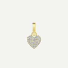 Small Pave Heart Pendant | 0.5 CT Diamonds | VIVIE