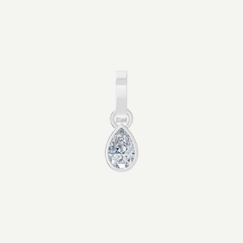 1CT Pear Bezel Diamond Pendant | VIVIE