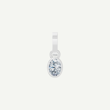 1CT Oval Bezel Diamond Pendant | VIVIE