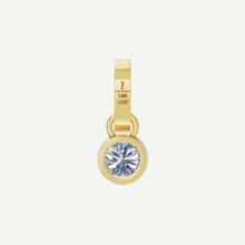 Round Bezel Diamond Pendant | 1CT in 14K Gold