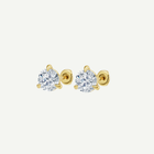 Round Diamond Martini Studs | 1 - 4CT in 14K Gold