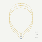 Round Diamond Solitaire Necklace | 0.75 - 1.5CT in 14K Gold
