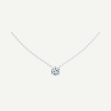 Round Diamond Solitaire Necklace | 0.75 - 1.5CT in 14K Gold