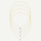 Round Diamond Solitaire Necklace in Gold | 0.5–1.5CT