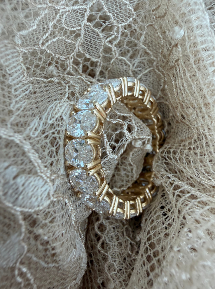 Large Oval Eternity Ring | Each Diamond 0.40CT | VIVIE