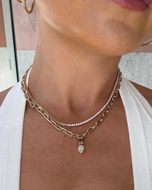 1CT Oval Bezel Diamond Pendant | VIVIE