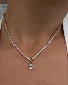1CT Oval Bezel Diamond Pendant | VIVIE