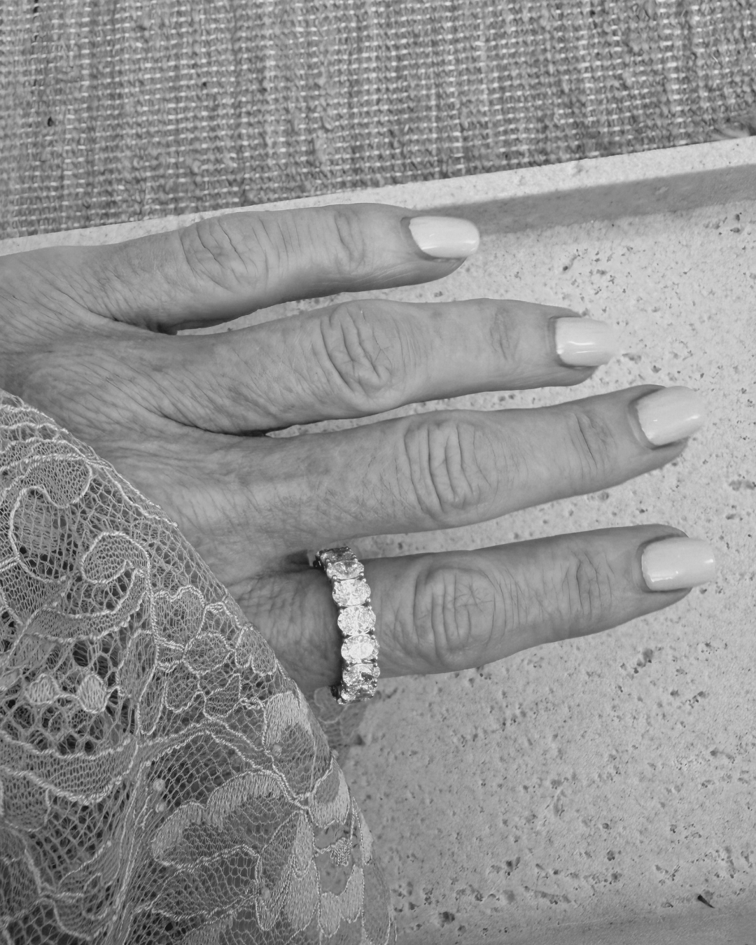 Large Oval Eternity Ring | Each Diamond 0.40CT | VIVIE