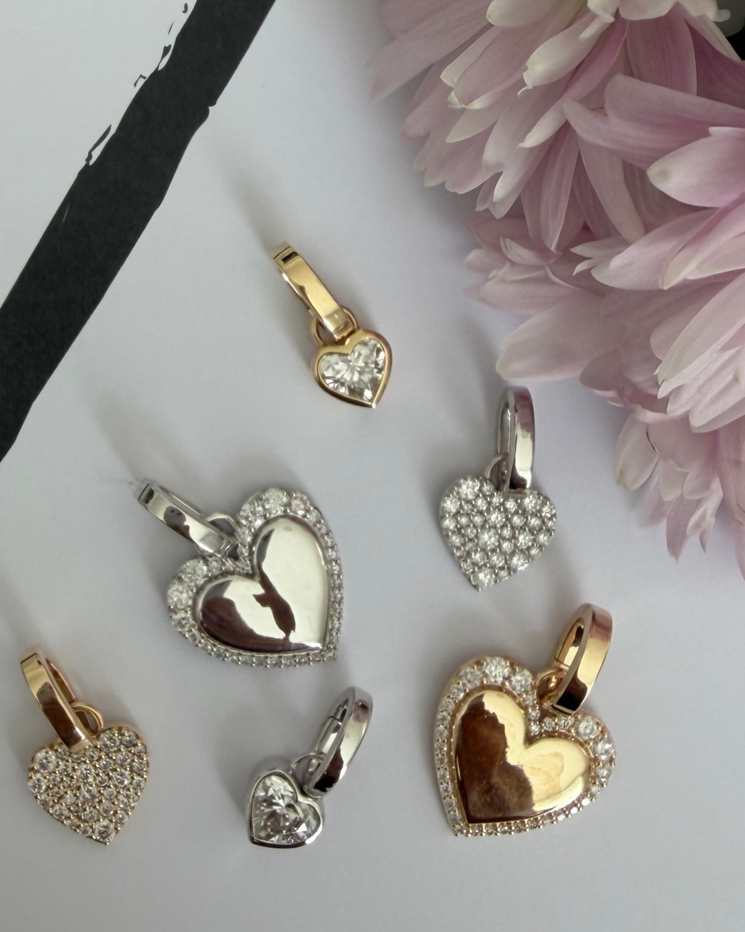 Large Heart Pendant | 0.5 CT Diamonds | VIVIE
