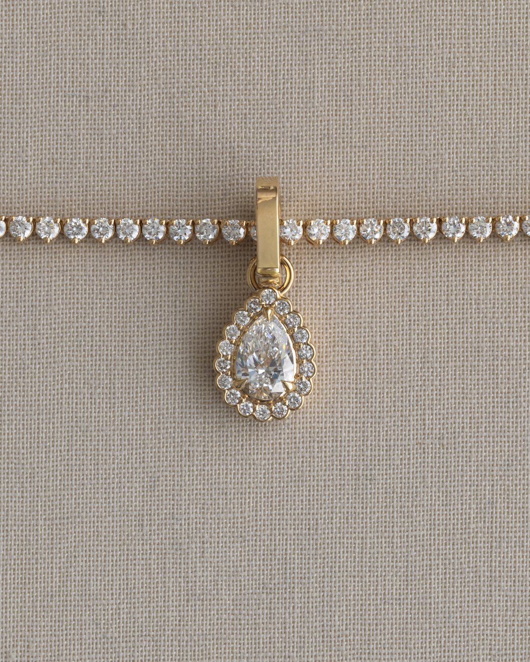 Pear Heirloom Pendant | 1.3 CT Diamonds | VIVIE