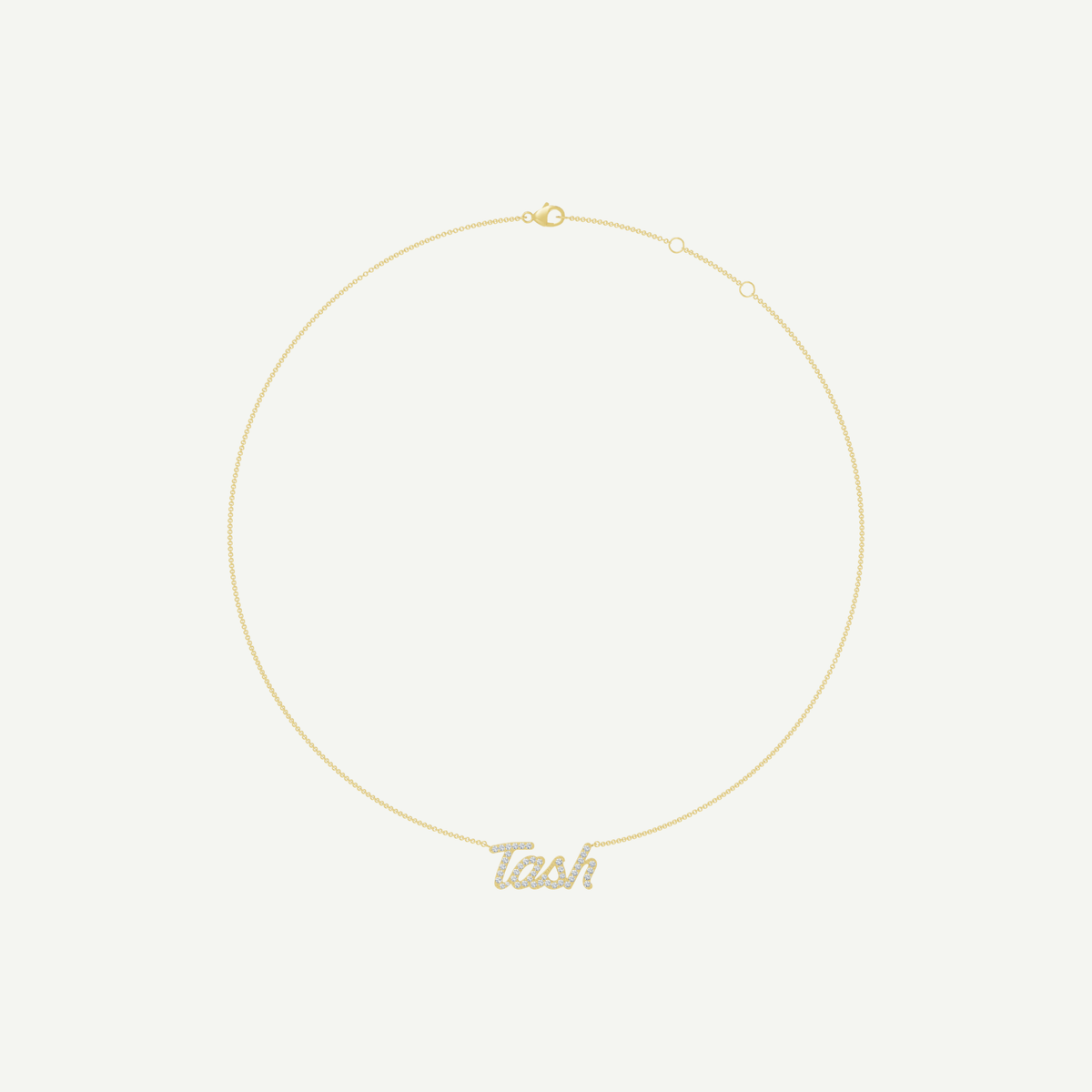 Diamond Name Necklace | Personalised Script | VIVIE