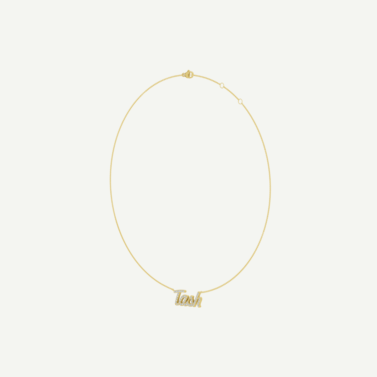 Diamond Name Necklace | Personalised Script | VIVIE