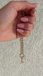 Wheatin a bezel setting Chain with 1 CT Pear diamond 